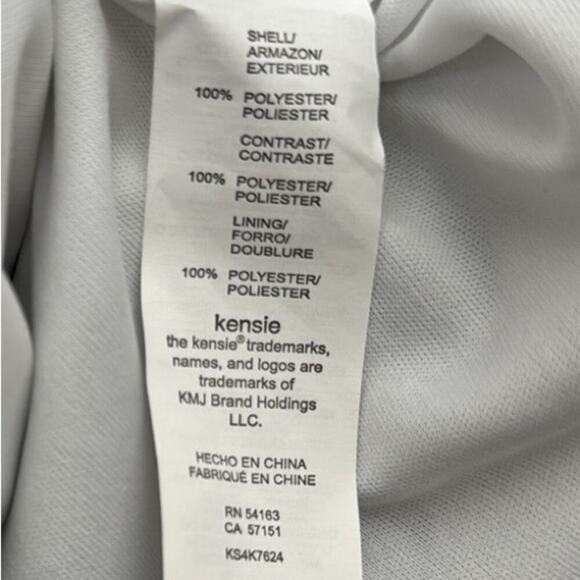 KENSIE HIGH LOW BLACK & WHITE BUTTERFLY MOTH DRESS SIZE MEDIUM - Picture 5 of 9